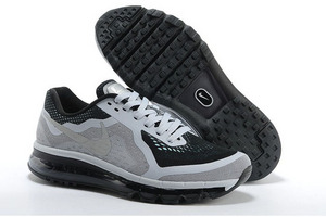 Air Max 2014 in Men Shoes Grey - Black Running Shoes for Sale