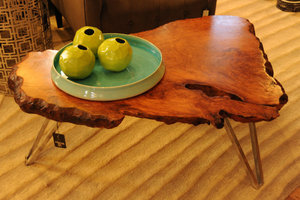 Redwood Burl Coffee table, Old Growth, Reclaimed