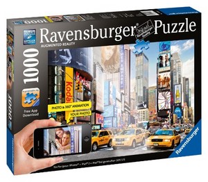 Пазл с видеоэффектом "Шум и суета Тайм Сквера" Ravensburger, 1000 деталей