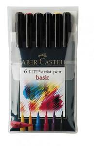 Faber-Castell PITT artist pen, набор, 6 шт