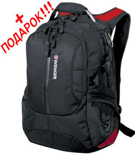 Рюкзак Wenger 15912215 "Large volume daypack" для ноутбука черный/красный 36х26х50см