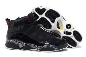 Michael Jordan Winterized 6 Rings With Black Print/Red Colorways