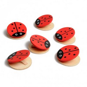 Pince, coccinelle, 6 pieces