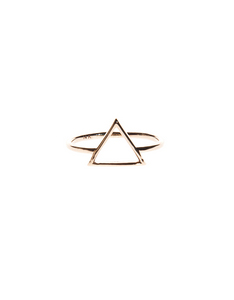 Triangle Gold 14 carat gold ring