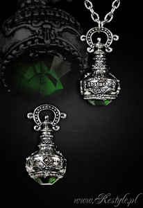 "ABSINTHE BOTTLE" 3D necklace pendant