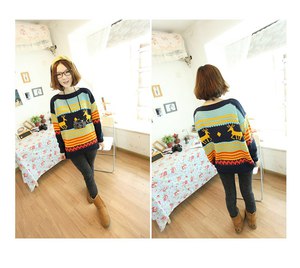 Свитер с оленями