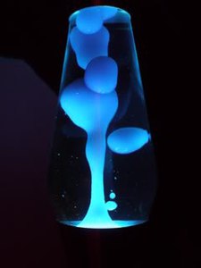 Голубая лавалампа