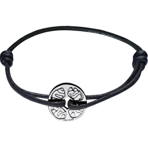 Kamasutra cord bracelet Silver