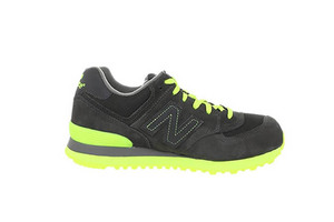 Womens new balance WL574KNR Japanese style Black Grey neon Green Sneakers