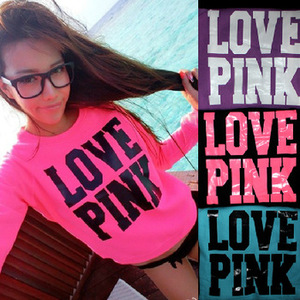 pink love pullover