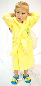 Детский банный халат из бамбука 4-6 лет Малыш 304(Желтый)