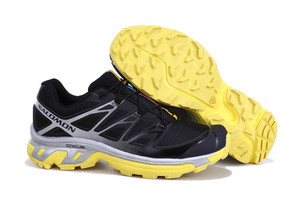 Salomon XT WINGS 3- Mountain trail-running Men Shoes black silver yellow