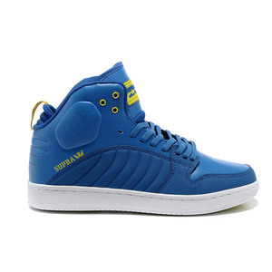 Men Supra Mid Tops Shoes S1W with White and Royal Blue - Stevie Williams