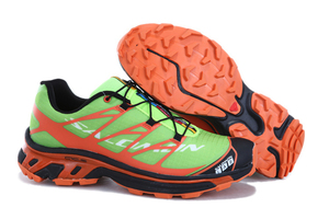 Salomon S-LAB XT5 Light Green Orange Running Shoe