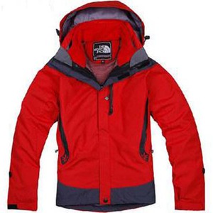 North Face 3 In 1 Jacket Red-Womens