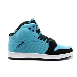 Men Stevie Williams Supras S1W Black Blue and White Middle Footwear