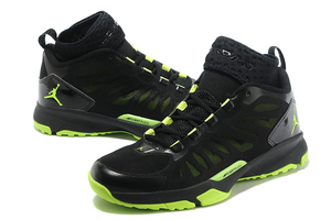 AJ Trunner Dominate Pro - Black - Electric Green Mens Basketball Sneakers