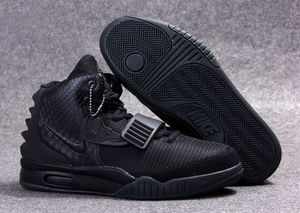 Air Yeezy 2 "Blackout" All Black Nike Mens Shoes