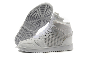 All White Nike Sports Trainers Nike Jordan 1 Retro Lifestyle for Mens(Available)