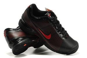 Nike Air Zoom Vapor VI Tour Black Red Tennis-Mens