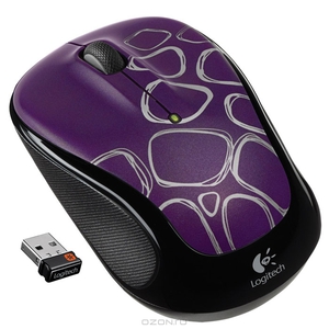 Logitech M325 Wireless Mouse, Purple Boulder