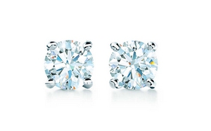 Tiffany Solitaire Diamond Earrings