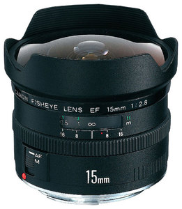 Canon EF 15mm f/2.8 Fisheye (или аналог)