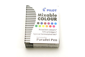 Картриджи для pilot parallel pen, ассорти 12 цветов