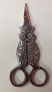 Needle Minder Owl Scissors Replica