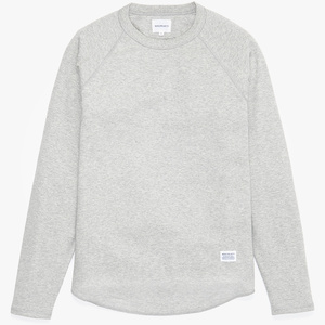 Толстовка Norse Projects Aske Baseball Mesh Grey Melange