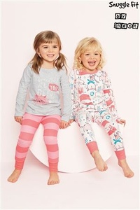 Набор из двух теплых пижам с котятами размер 4-5 лет