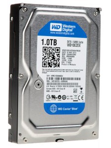 Жесткий диск SATA-3 1Tb WD Blue 7200rpm [WD10EZEX] Cache 64MB