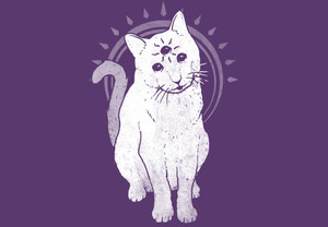 psychic kitty 2 - purple