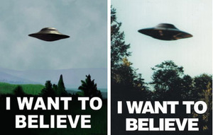 Плакат I want to believe