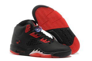 Nike Jordan 5 Shoes Men BlackVarsity Red