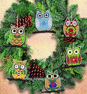 Owl Ornaments Janlynn