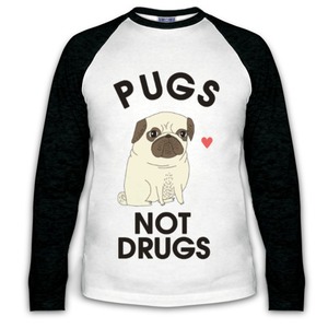 Футболка Pugs Not Drugs