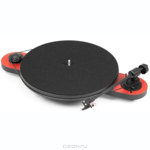 Виниловый проигрыватель Pro-Ject Elemental Red/Black (OM-5e)