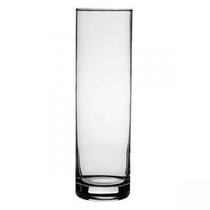 Большая прозрачная напольная ваза