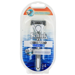 Бритвенный станок "Schick Quattro Titanium"