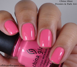 China Glaze Peonies & Park Ave (Spring 2014 Peonies & Park Ave)