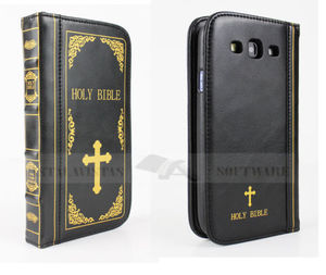 For Samsung Galaxy S3 Holy Bible Vintage Retro Book Antique Wallet Case Cover