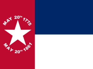 старый флаг Северной Каролины