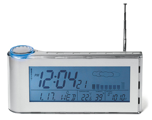 Радио-будильник с барометрической метеостанцией