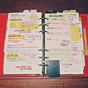 Set forms "Week on the page (on a 4-lang., 2014)", Filofax, A5, white