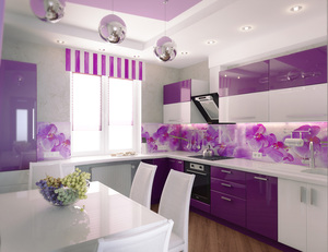 Purple kitchen