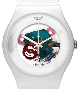 Часы Swatch White Lacquered Ladies Watch SUOW100