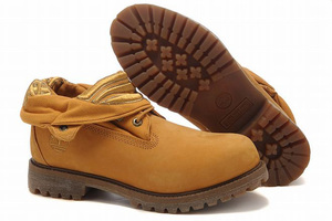 timberland roll top mens wheat yellow boots eleusine indica bottom