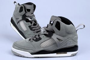 Nike Women's Jordan Spizike iD Jordans - Black/Grey Suede