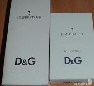 Духи dolce gabbana 3 l'imperatrice